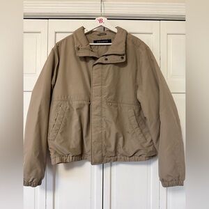 Dockers Men’s Khaki Fleece Lined Bomber Jacket Large